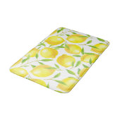 Ontwerp van het patroon van lemmetjes en bladeren badmat (Gekanteld)