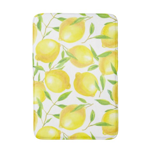 Ontwerp van het patroon van lemmetjes en bladeren badmat (Voorkant Verticaal)