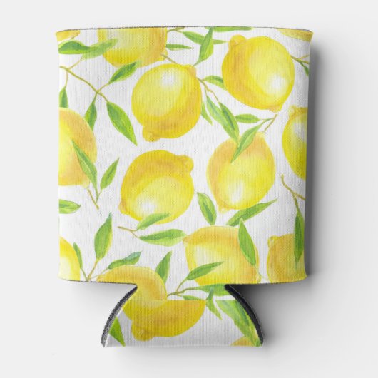 Ontwerp van het patroon van lemmetjes en bladeren blikjeskoeler (Voorkant)