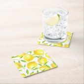 Ontwerp van het patroon van lemmetjes en bladeren kartonnen onderzetters (Insitu)