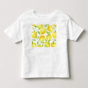 Ontwerp van het patroon van lemmetjes en bladeren kinder shirts