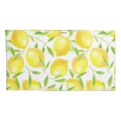 Ontwerp van het patroon van lemmetjes en bladeren kussensloop (Achterkant-Rechts)