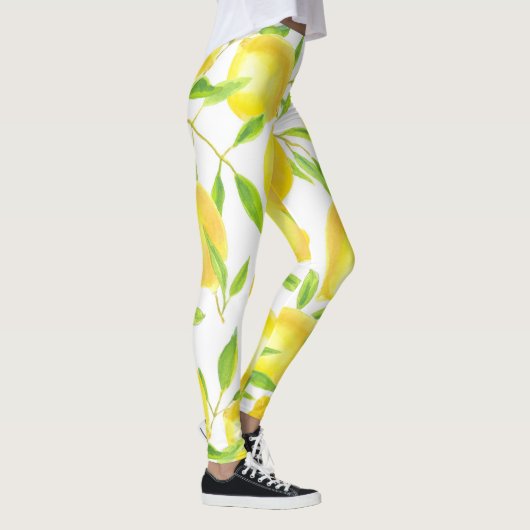 Ontwerp van het patroon van lemmetjes en bladeren leggings (Rechts)