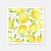 Ontwerp van het patroon van lemmetjes en bladeren servetten (Voorkant)