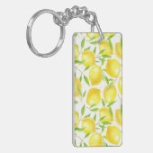 Ontwerp van het patroon van lemmetjes en bladeren sleutelhanger (Voorkant Links)