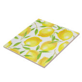 Ontwerp van het patroon van lemmetjes en bladeren tegeltje (Zijkant)