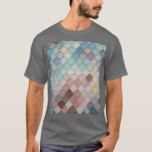 Ontwerp van het patroon voor sierdakpannen t-shirt