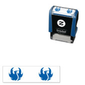 Ontwerp van het rode brandvogel  zelfinktende stempel (In situ)