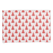 Ontwerp van het rode kerstboompatroon kussensloop (Voorkant-Rechts)