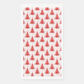 Ontwerp van het rode kerstboompatroon servet (Voorkant)