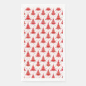 Ontwerp van het rode kerstboompatroon servet (Voorkant)