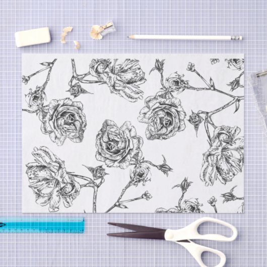 ontwerp van het roos patroon tissuepapier (Craft)