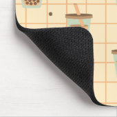 Ontwerp van het roosterpatroon van het bellenmelkt muismat (Hoek)