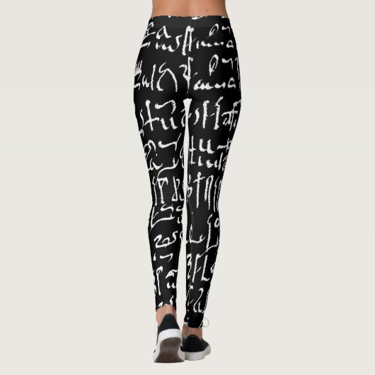 Ontwerp van het Sanskrietmodel Leggings (Achterkant)