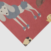 ontwerp van het schattige hondenpatroon voor honde tissuepapier (Detail)