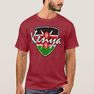 Ontwerp van het schild van Kenyan T-shirt