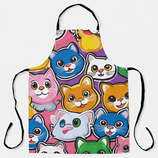 ontwerp van het schort van de kat (Voorkant)