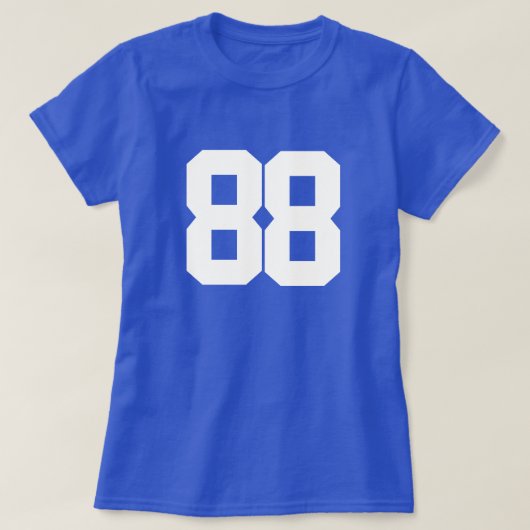 Ontwerp van het Shirt Aangepast nummer aanpassen 8 (Design voorkant)