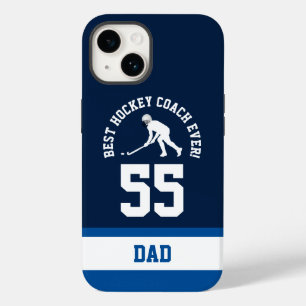Ontwerp van het shirt met rugnummer voor hockeycoa Case-Mate iPhone 14 hoesje