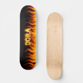 Ontwerp van het skateboard van Dora, vuurwerk en v (Voorkant)