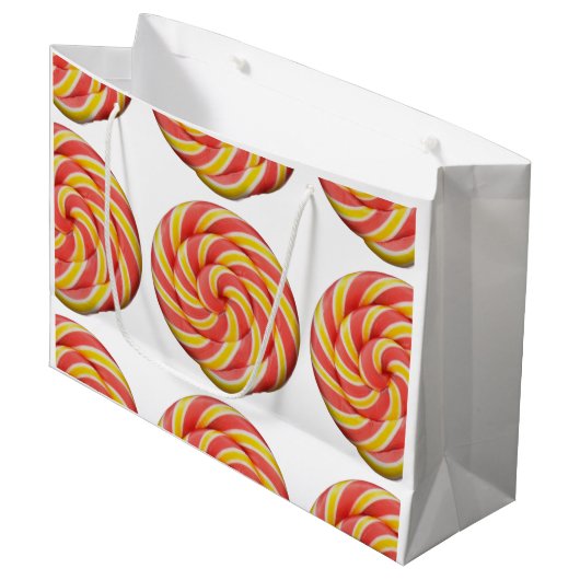 Ontwerp van het Snoep van de wervelkolom Groot Cadeauzakje (Voorkant Gekanteld)