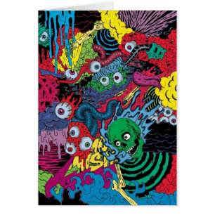 ontwerp van het tattoo van gekleurde goults