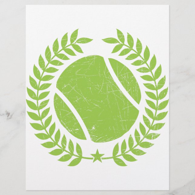  ontwerp van het Tennis Ball- en tennisteam (Voorkant)