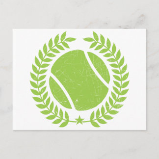 ontwerp van het Tennis Ball- en tennisteam Briefkaart