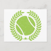  ontwerp van het Tennis Ball- en tennisteam Briefkaart (Voorkant)