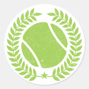 ontwerp van het Tennis Ball- en tennisteam Ronde Sticker
