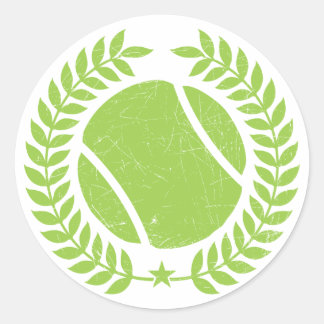 ontwerp van het Tennis Ball- en tennisteam Ronde Sticker
