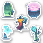 Ontwerp van het thema Halloween Sticker (Voorkant)