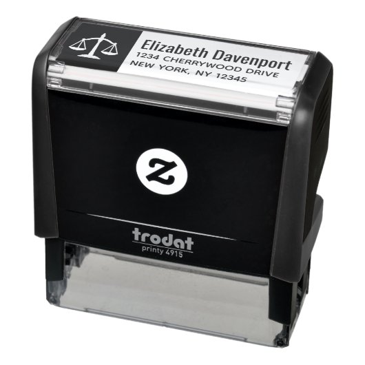 Ontwerp van het thema van het recht van de weegsch  zelfinktende stempel (Product)