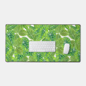 Ontwerp van het tropische blad van de waterverf bureaumat (Keyboard & Muis)