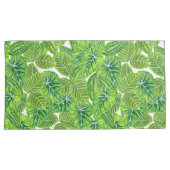 Ontwerp van het tropische blad van de waterverf kussensloop (Voorkant-Rechts)