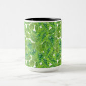 Ontwerp van het tropische blad van de waterverf mok (Midden)