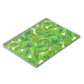 Ontwerp van het tropische blad van de waterverf notitieboek (Linkerzijde)