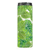 Ontwerp van het tropische blad van de waterverf thermosbeker (Achterkant)
