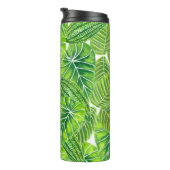 Ontwerp van het tropische blad van de waterverf thermosbeker (Geroteerd rechts)