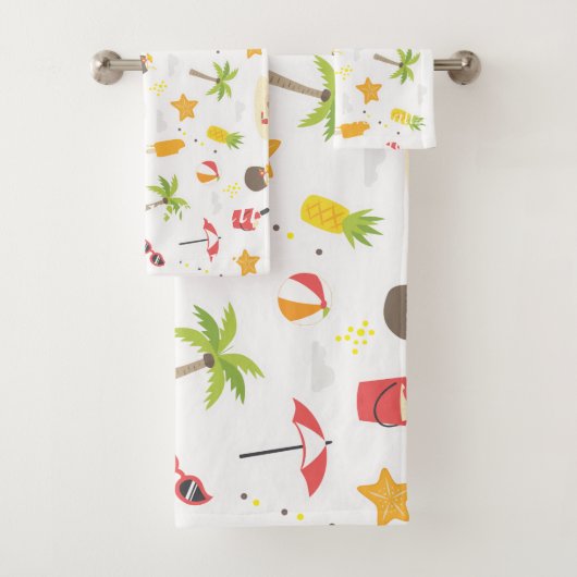Ontwerp van het Tropische zomerbakpatroon Bad Handdoek (Insitu)