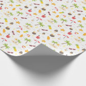 Ontwerp van het Tropische zomerbakpatroon Cadeaupapier (Hoek)