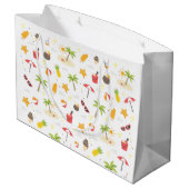 Ontwerp van het Tropische zomerbakpatroon Groot Cadeauzakje (Achterkant Gekanteld)