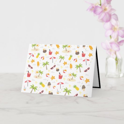 Ontwerp van het Tropische zomerbakpatroon Kaart (Orchidee)