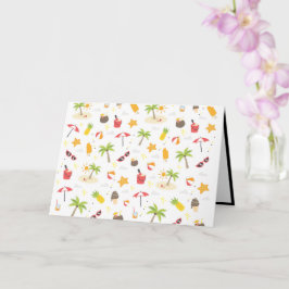 Ontwerp van het Tropische zomerbakpatroon Kaart