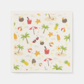Ontwerp van het Tropische zomerbakpatroon Servet (Voorkant)