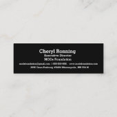 Ontwerp van het tweede visitekaartje van de Sticht (Achterkant)