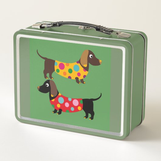 Ontwerp van het vak Lunch met Dachshunds (Achterkant)