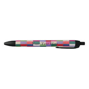 ontwerp van het vintage stijl het kleurrijke zwarte inkt pen