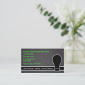 Ontwerp van het Visitekaartje van de Elektriciendi (Staand voorkant)