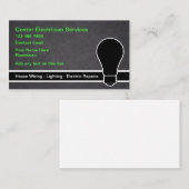 Ontwerp van het Visitekaartje van de Elektriciendi (Voorkant / Achterkant)